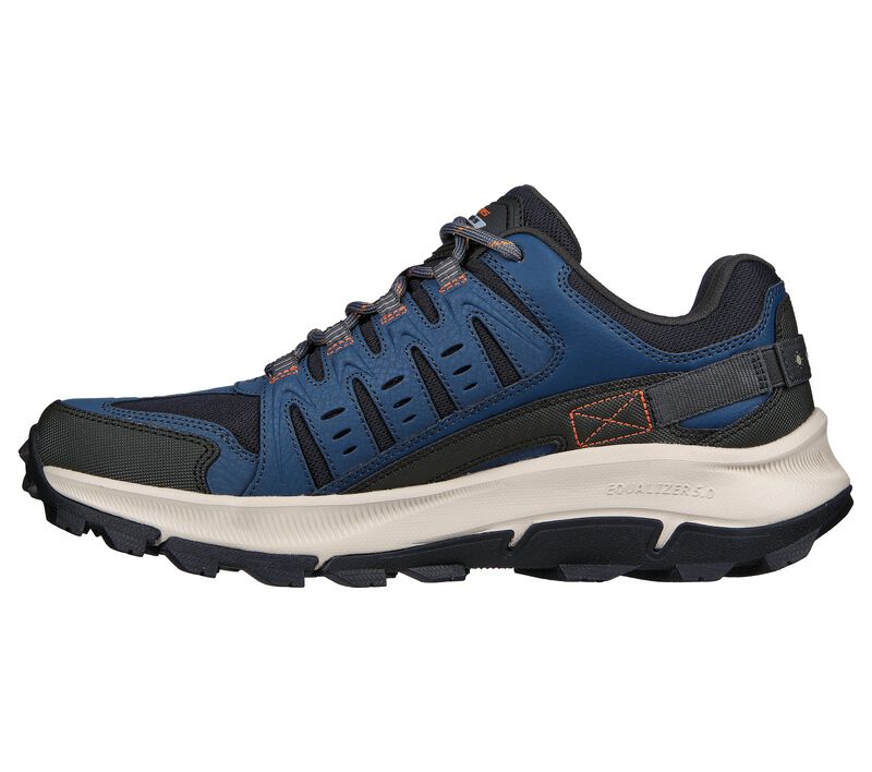 Men's Wide Fit Skechers 237501 Equalizer 5.0 Trail-Solix Walking Trainers - Navy/Orange in Navy/Orange - Image 4