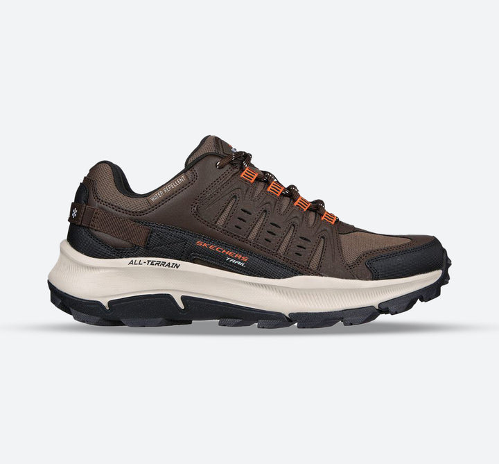 Men's Wide Fit Skechers 237501 Equalizer 5.0 Trail-Solix Walking Trainers - Brown/Orange in Brown / Orange - Image 1