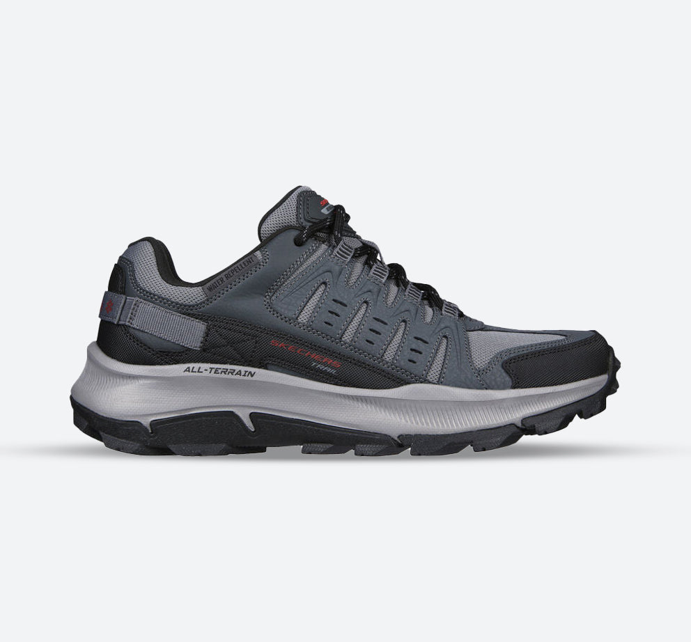Men's Wide Fit Skechers 237501 Equalizer 5.0 Trail-Solix Walking Trainers - Charcoal/Black in Charcoal/Black - Image 1
