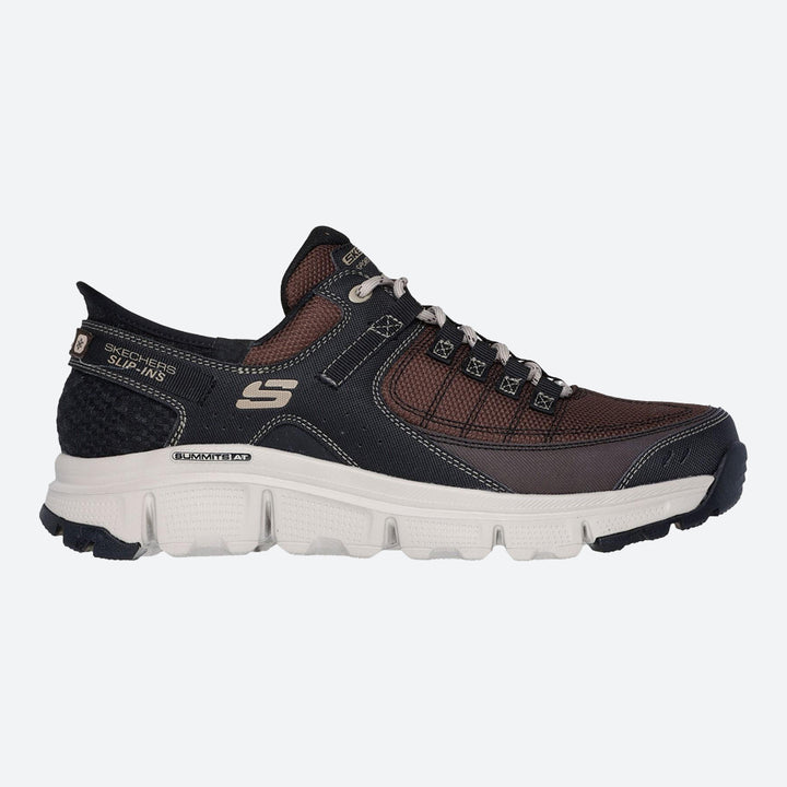 Men's Wide Fit Skechers 237622 Slip-ins Summits At Trainers in Black/Charcoal - Image 1