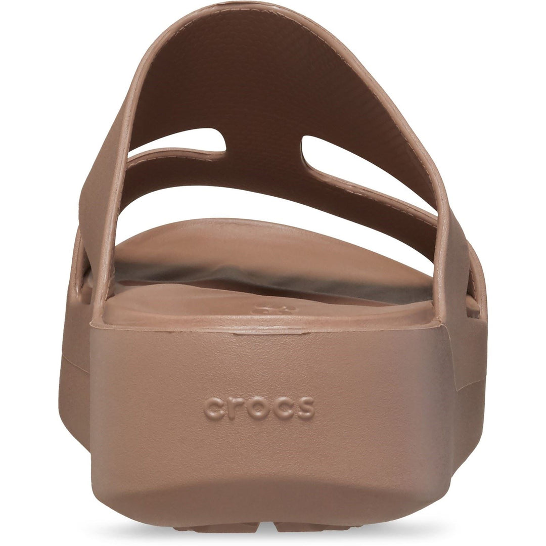 Women's Crocs 209409 Getaway Platform H-Strap Slippers in Latte - Image 6