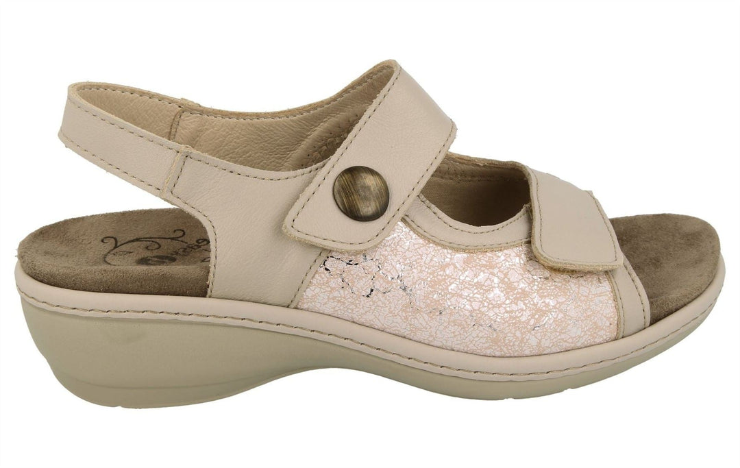 Womens Wide Fit DB Watford Sandals in Sky Blue Nubuck - Image 7