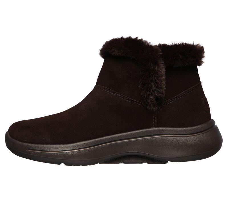 Women's Wide Fit Skechers 144400 Go Walk Arch Fit Cherish Boots in Black - Image 7