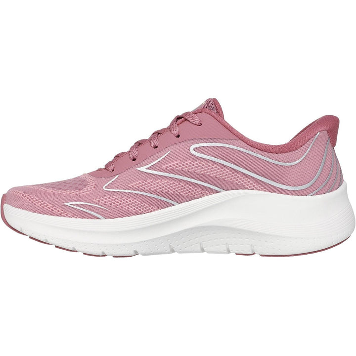 Women's Wide Fit Skechers 150328 Slip-ins Arch Fit 2.0 Sleek Stride Trainers in Dark Mauve - Image 1