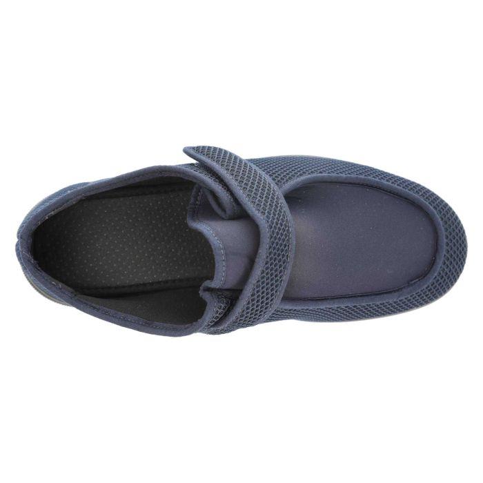 Men's Wide Fit DB Jamie Shoes in Black Stretch Textile - Image 1