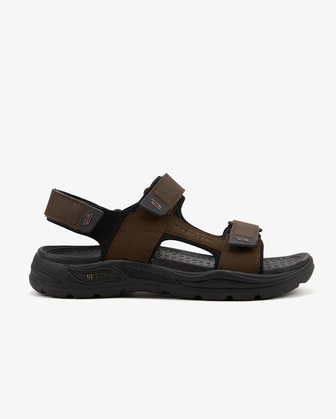 Men's Wide Fit Skechers 204349  Motley SD Kontra Sandals in Brown - Image 2