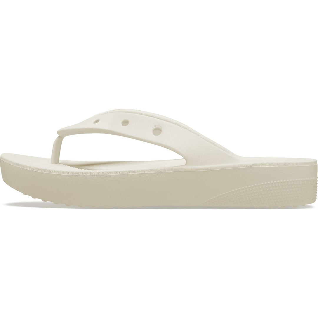 Women's Crocs 207714 Classic Platform Flip Flop in Bone - Image 6