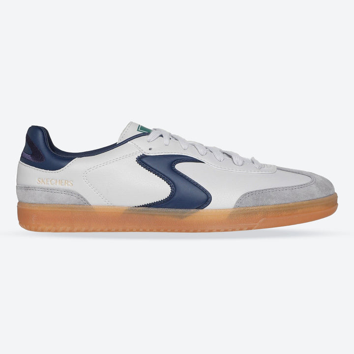 Men's Wide Fit Skechers 254150 Hotshot Pyke Trainers in Grey/Navy - Image 1
