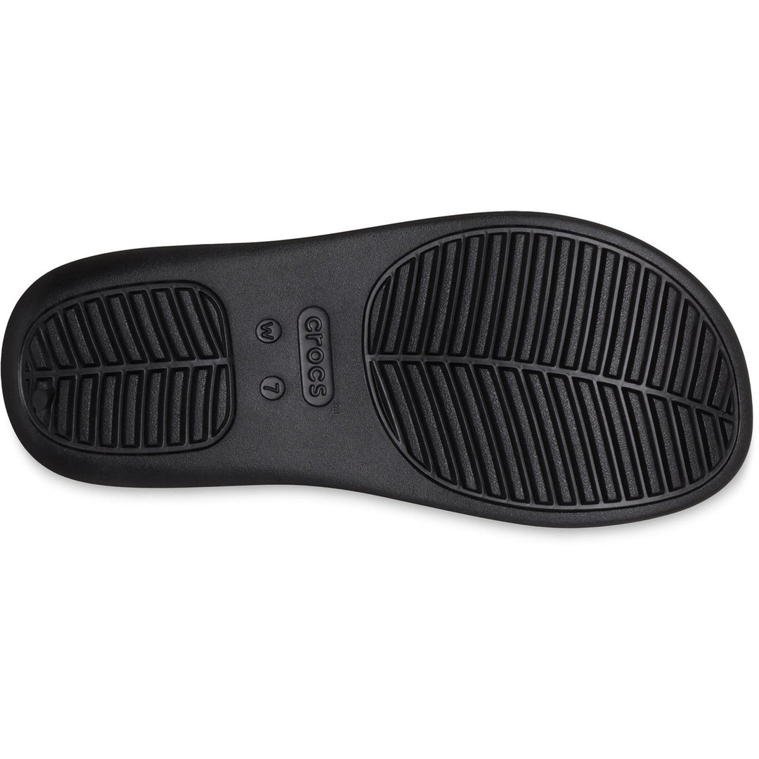 Women's Crocs 209410 Getaway Platform Flip Slippers in Black - Image 7