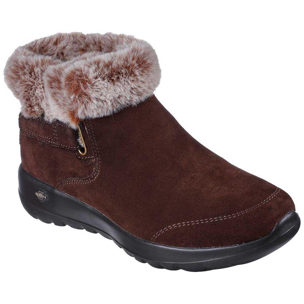 Women's Wide Fit Skechers 144041 On The Go Joy - First Glance Boots in Black/Grey - Image 8