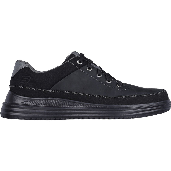 Men's Wide Fit Skechers 204875 Proven Aldeno Trainers in Black - Image 1