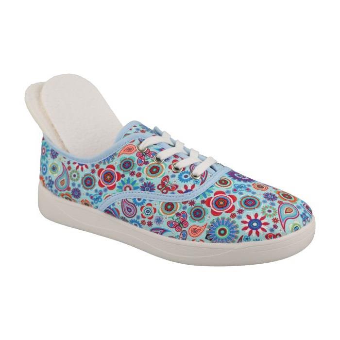 Women's Wide Fit DB Charlie Canvas Shoes in Red Textile - Image 11