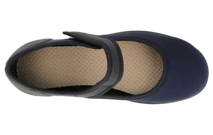 Womens Wide Fit DB Eve Shoes in Black / Stretch - Image 1