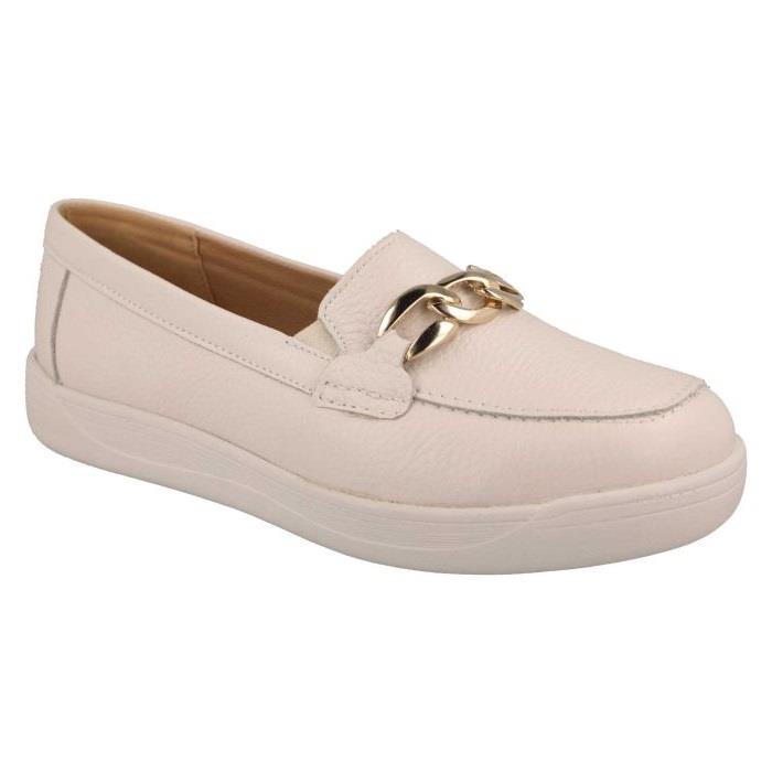 Women's Wide Fit DB Ophelia Shoes in Navy Leather - Image 1