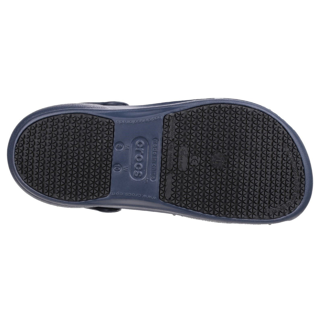 Men's Crocs 10075 Bistro Work Clog Sandals in Black - Image 12
