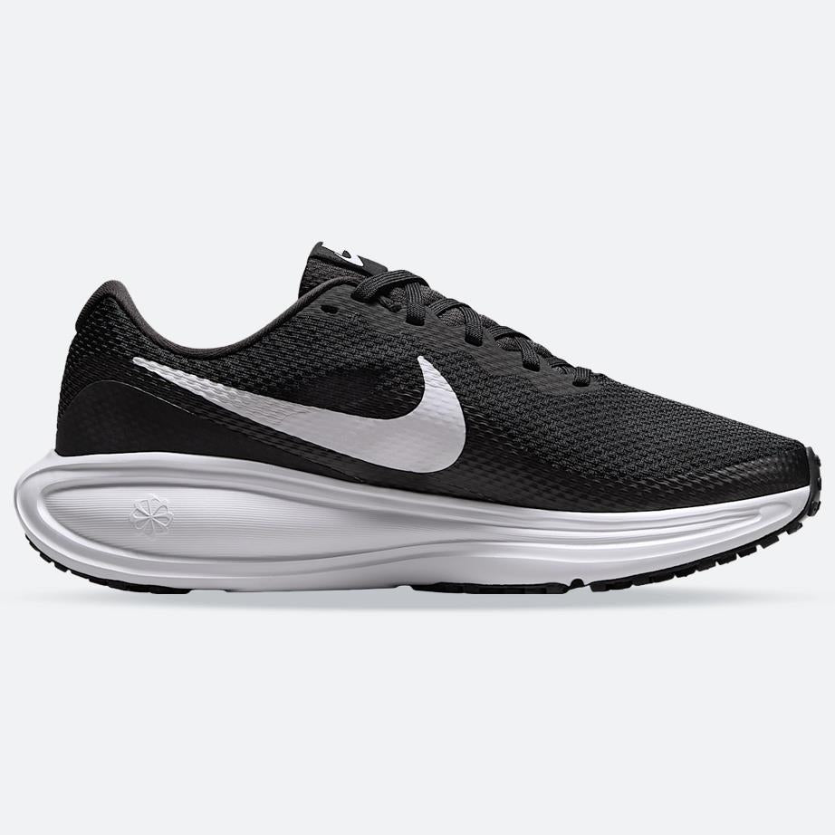 Women's Wide Fit Nike HQ1995-002 Revolution 8 Running Trainers in White/Black - Image 1
