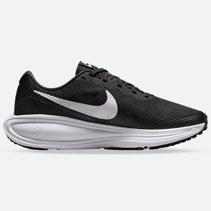 Women's Wide Fit Nike HQ1995-002 Revolution 8 Running Trainers in White/Black - Image 1