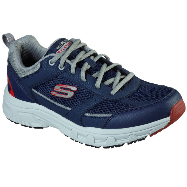 Men's Relaxed Fit Skechers 51898 Oak Canyon Verketta Trainers in Black - Image 1