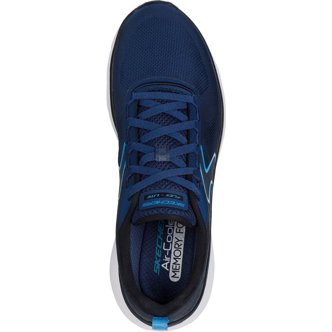 Men's Wide Fit Skechers 232828 Flex Advantage 5.0 Spreelo Trainers in Navy/Blue - Image 4