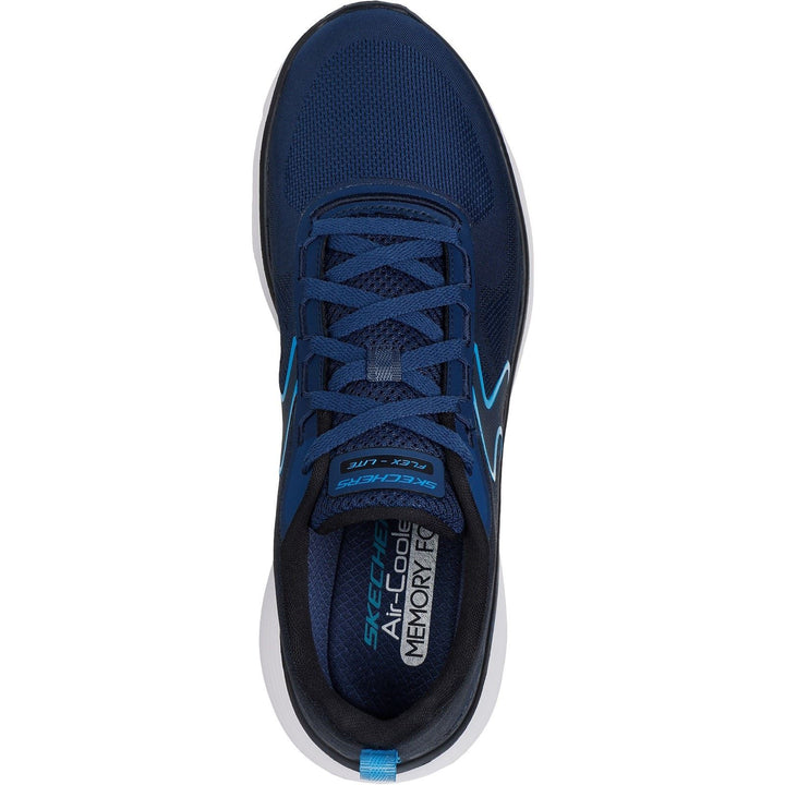Men's Wide Fit Skechers 232828 Flex Advantage 5.0 Spreelo Trainers in Navy/Blue - Image 1