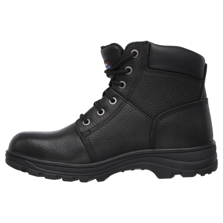 Men's Wide Fit Skechers 77009EC Workshire Safety Boots - Black in Black - Image 1