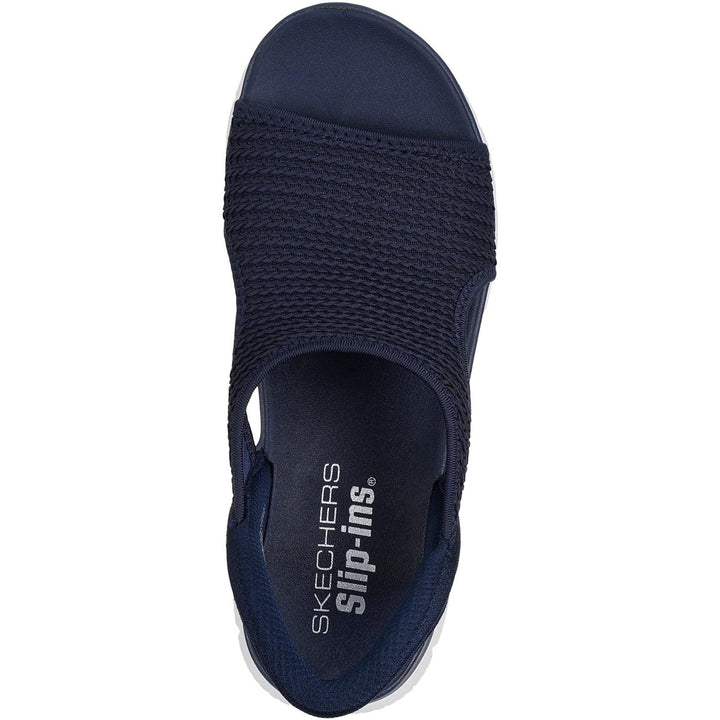 Women's Wide Fit Skechers 119519 Slip-ins Summits Sweetly Evolved Sandals in Black - Image 1
