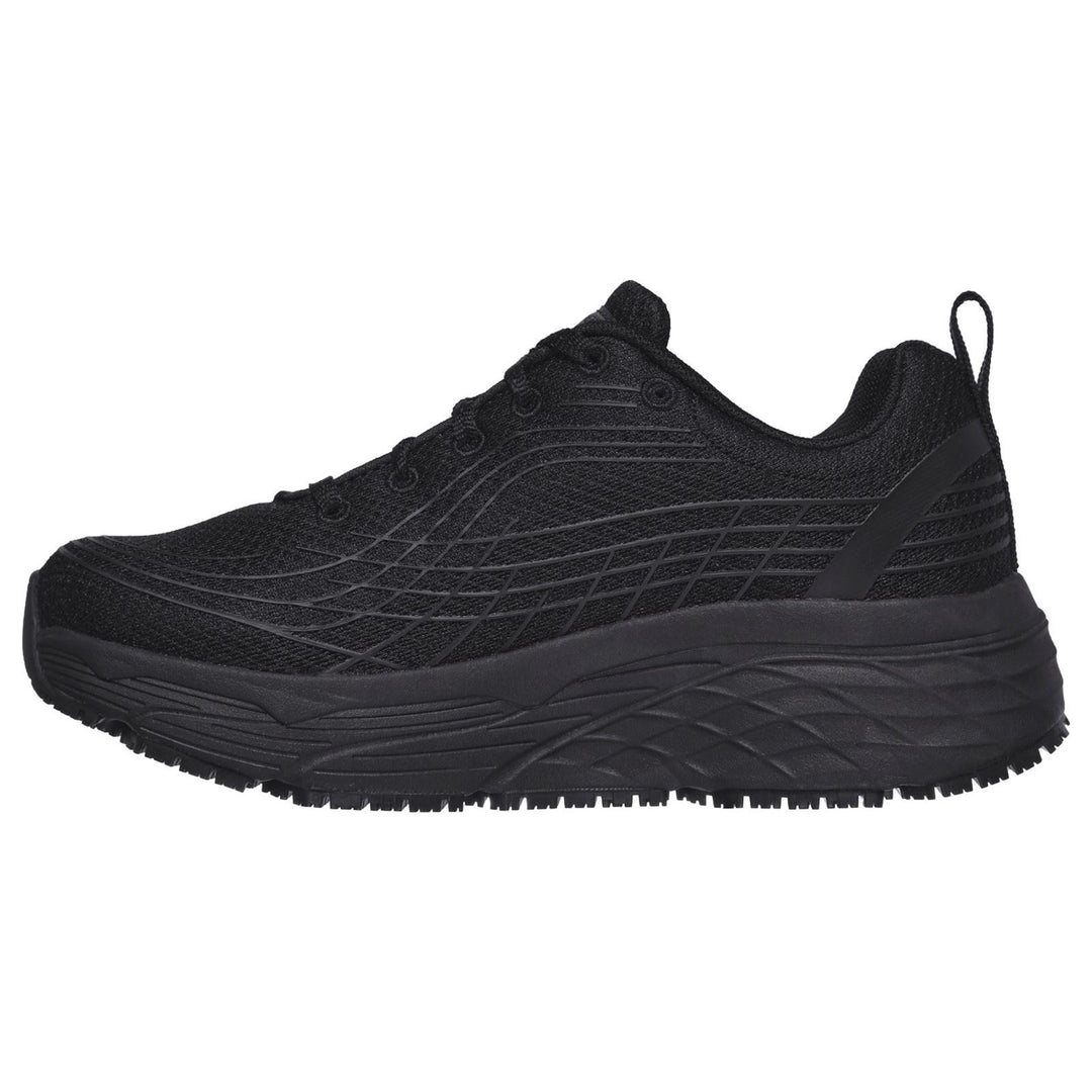 Women's Wide Fit Skechers 108016EC Max Cushioning Elite Sr Trainers -Black in Black - Image 4
