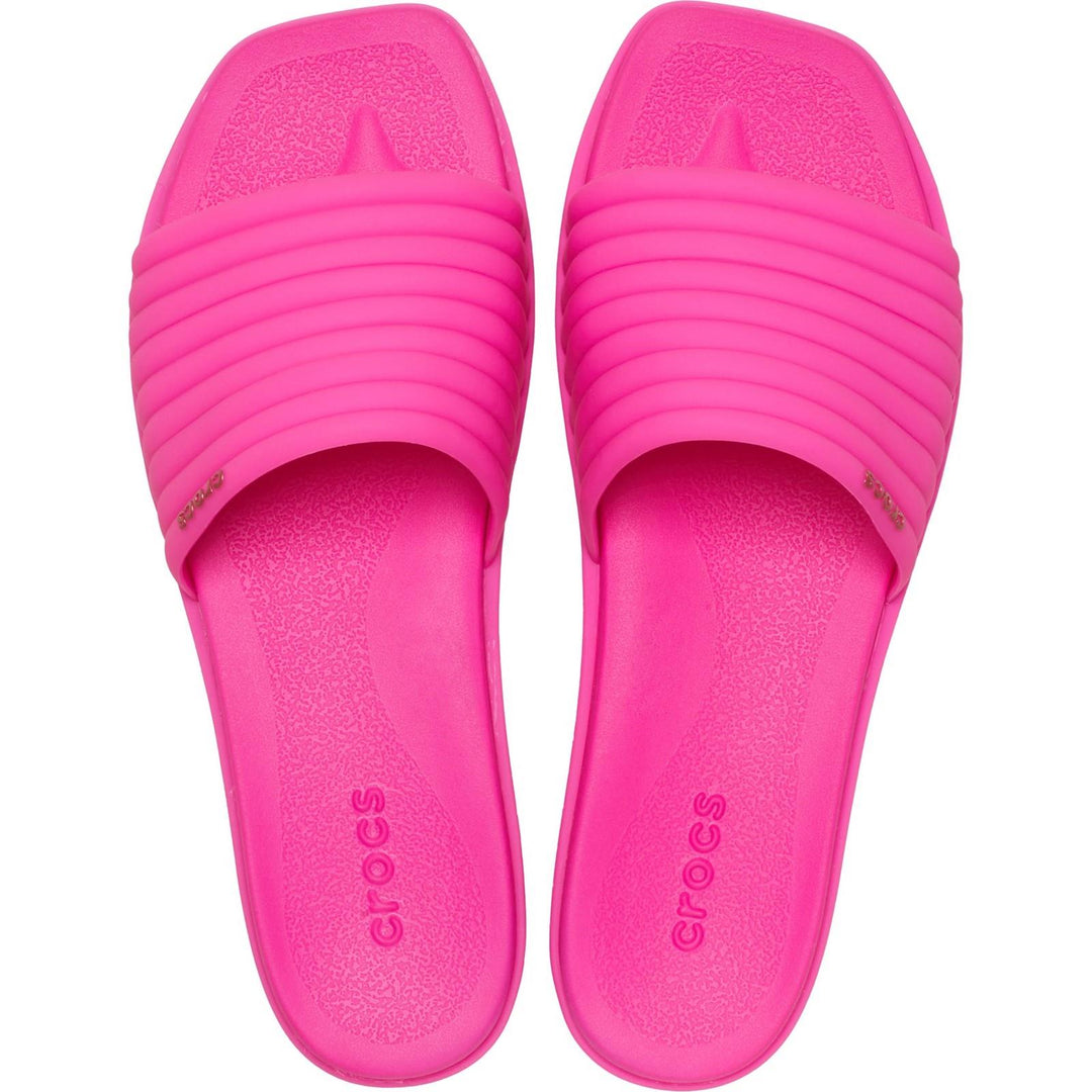 Women's Crocs 209794 Miami Slide Sandals in Pink - Image 4