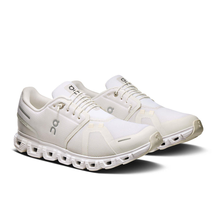 Men's Wide Fit On Cloud 6 Wide Trainers in White/White - Image 1