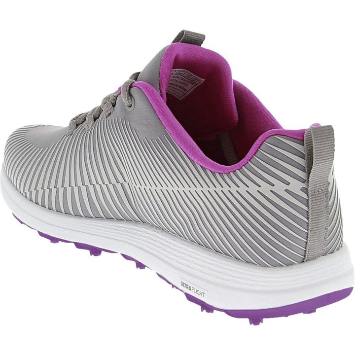 Women's Relaxed Fit 123021 Skechers Go Golf Max Swing Golf Shoes in Grey/Purple - Image 1