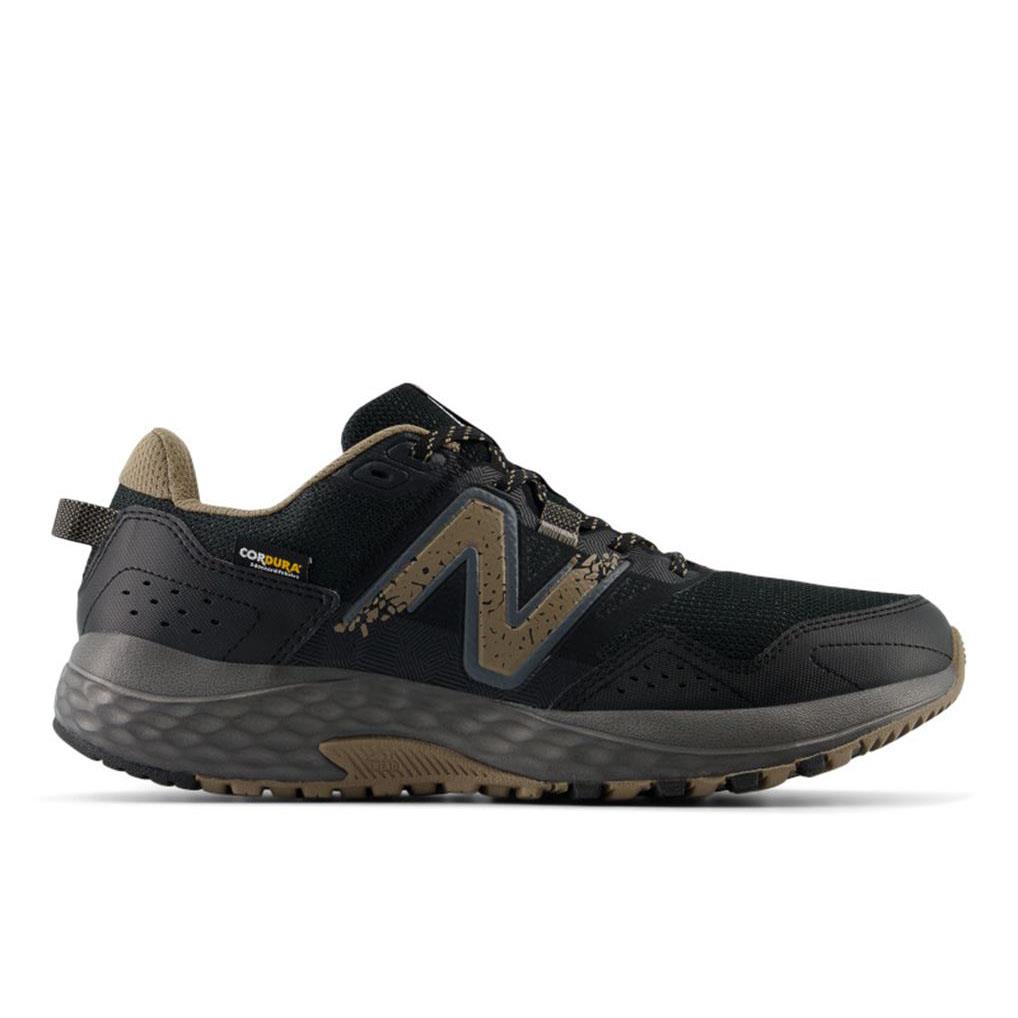 Women's Wide Fit New Balance MT410OK8 Trail Running Trainers in Black - Image 2