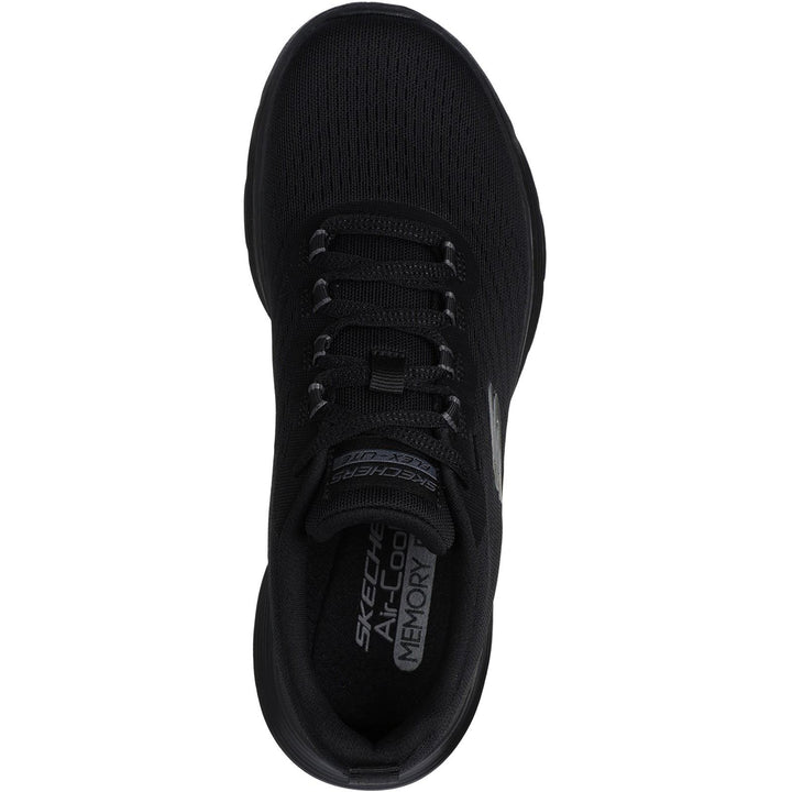 Women's Wide Fit Skechers 150201 Flex Appeal 5.0 New Path Trainer in Black - Image 1