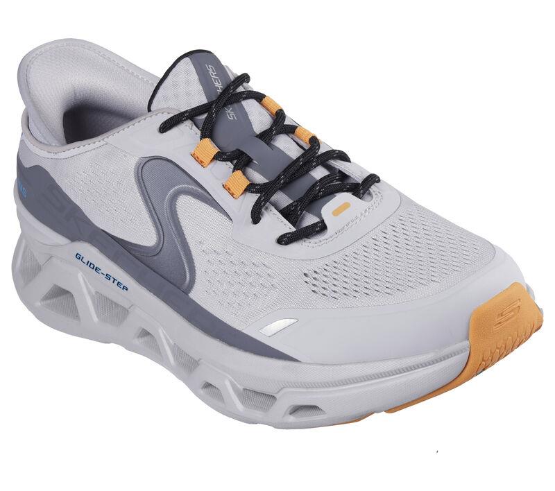 Men's Wide Fit Skechers 232921 Slip-ins Glide Step Altus Trainers in Black/Charcoal - Image 9