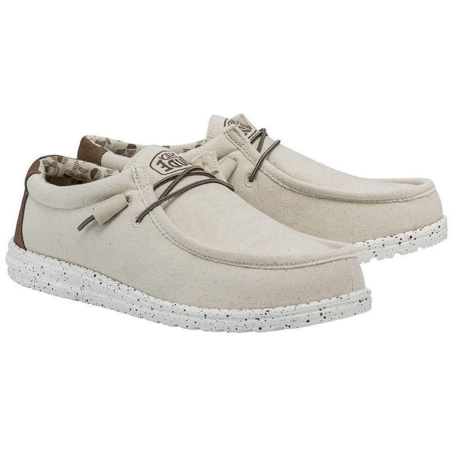 Men's Heydude Classic Wally Stretch Shoes in Ivory - Image 3