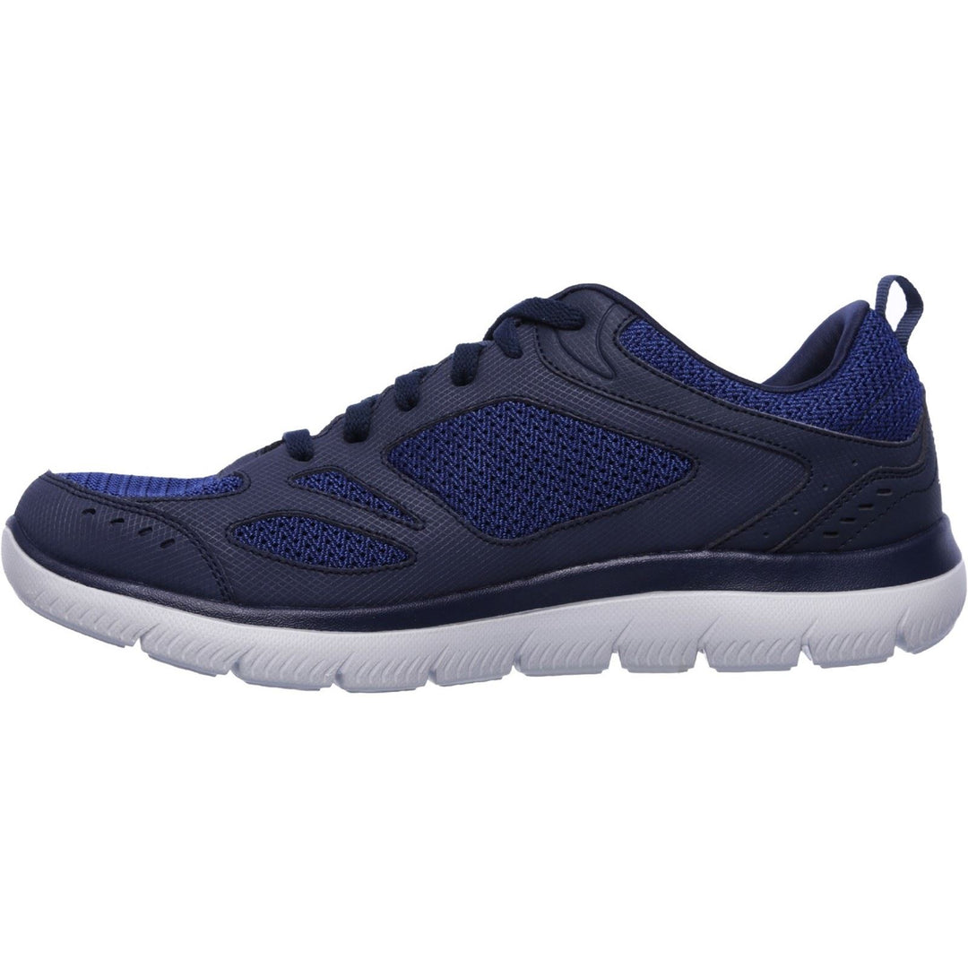 Men's Wide Fit Skechers 52812 Summits South Rim Sports Trainers in Navy - Image 4