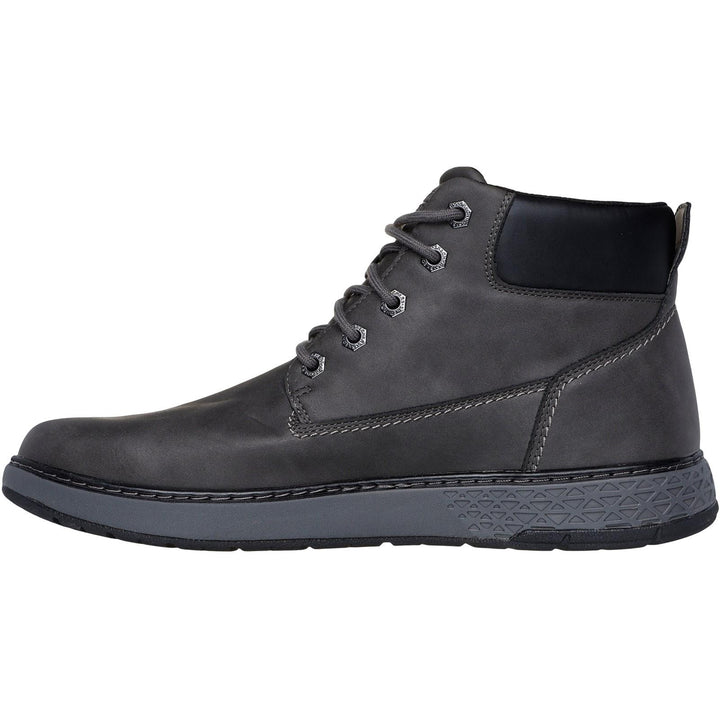 Men's Relaxed Fit Skechers 205235 Garlan Deno Waterproof Boots in Charcoal - Image 1