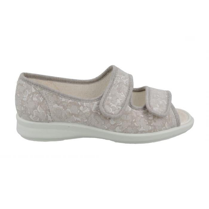 Women's Wide Fit DB Rattle Canvas Shoes in Grey Canvas - Image 1
