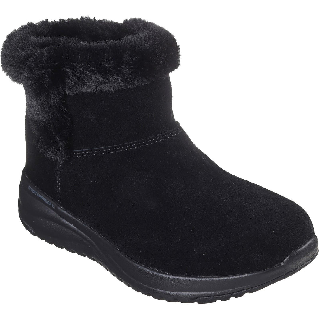 Women's Wide Fit Skechers 144775 Waterproof On The Go Stellar Boots in Black - Image 3