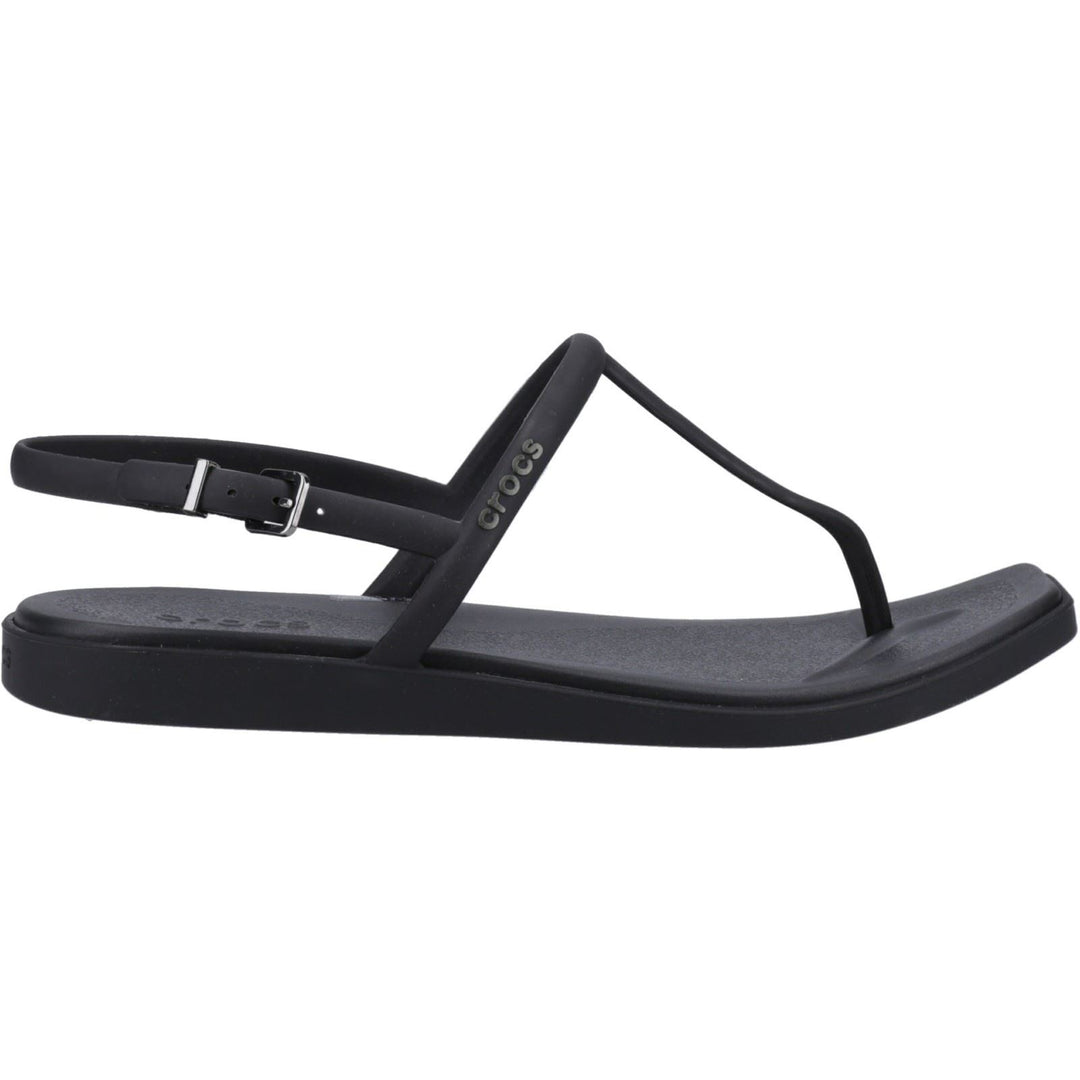 Women's Crocs 209793 Miami Thong Flip Sandals in Black - Image 2
