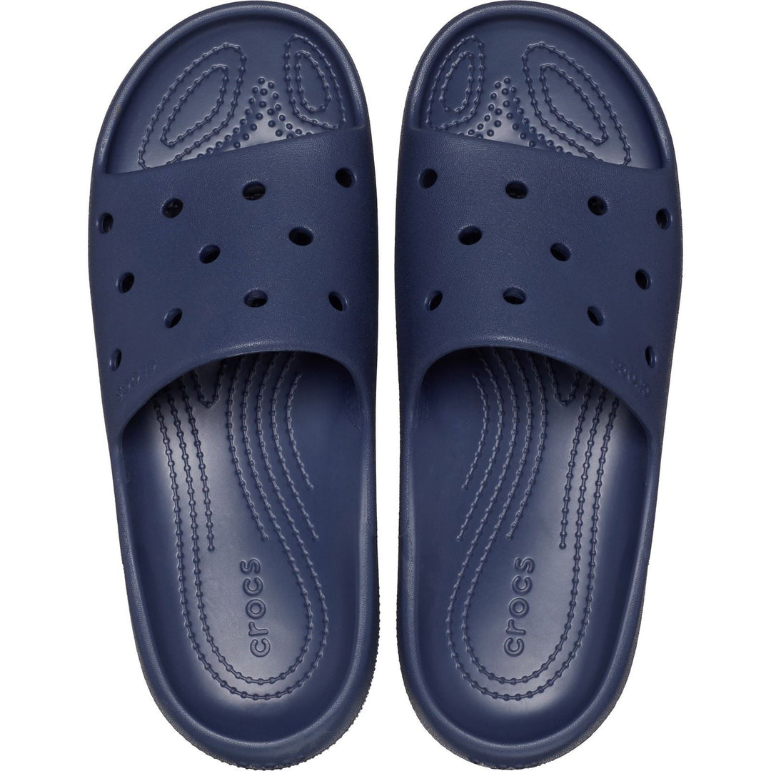 Women's Crocs 209401 Classic Slippers in Navy - Image 6