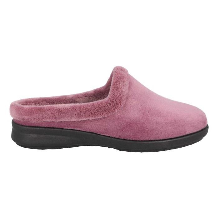 Women's Wide Fit DB Rug Mule Slippers in Sky Blue - Image 7
