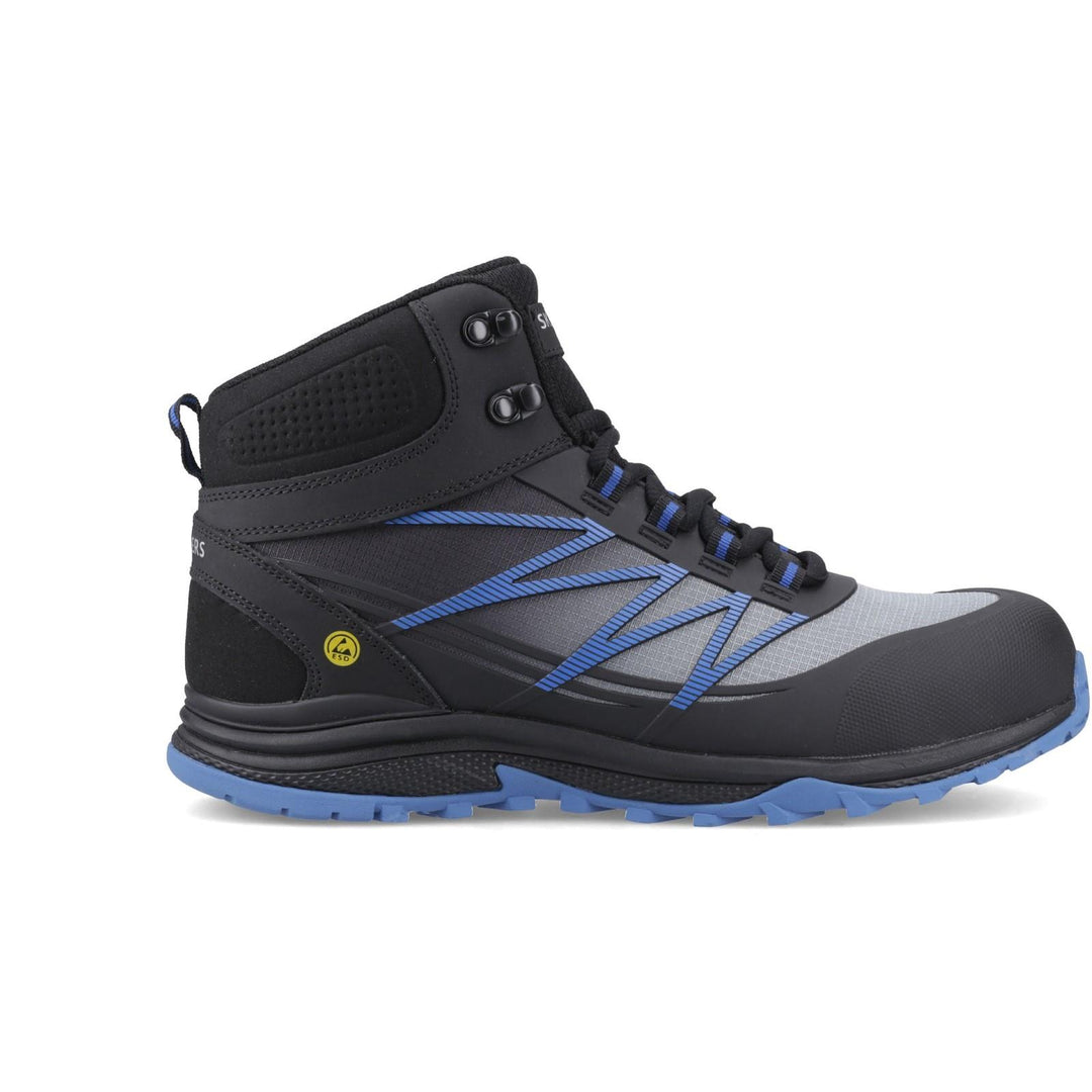 Men's Wide Fit Skechers 200047EC Puxal Firmle Safety Boots in Black/Blue - Image 2