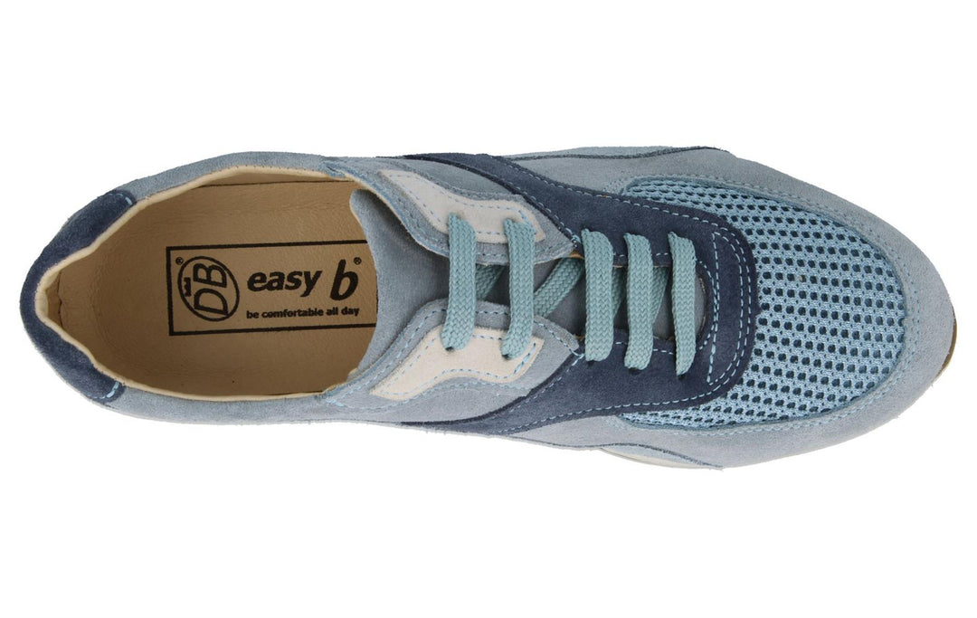 Womens Wide Fit DB Diss Casual Trainers in Blue / Multi - Image 5