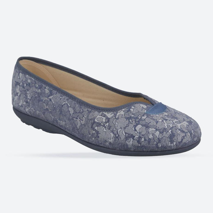 Women's Wide Fit DB Greenfinch Canvas in Blue - Image 1