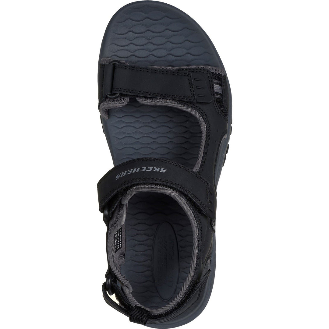Men's Relaxed Fit Skechers 205139 Prewitt Rigdon Sandals in Black - Image 5