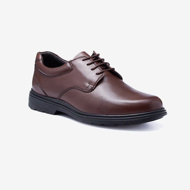 Mens Wide Fit Tredd Well Simon Lace Up Shoes in Black - Image 1
