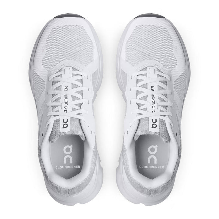 Women's Wide Fit On Cloudrunner Training Shoes - White/Frost in White/Frost - Image 1