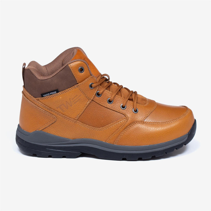 Women's Wide Fit Tredd Well Tough Waterproof Hiking Boots - Tan in Tan - Image 1