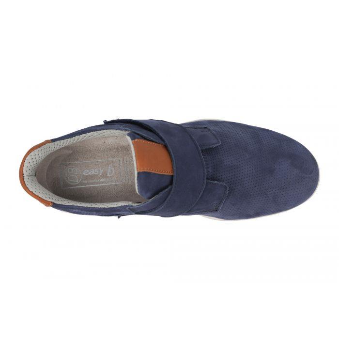 Men's Wide Fit DB Bennett Shoes in Navy Nubuck - Image 6