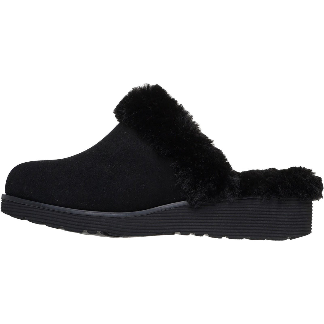 Women's Wide Fit Skechers 167631 Keepsakes Wedge Time To Cruise Slippers in Black - Image 4